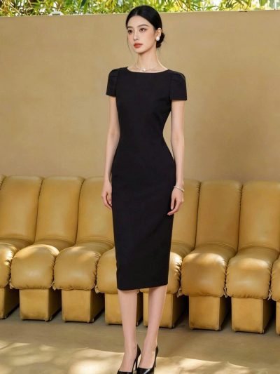 Đầm Celeste Midi Tôn Dáng - DK9136