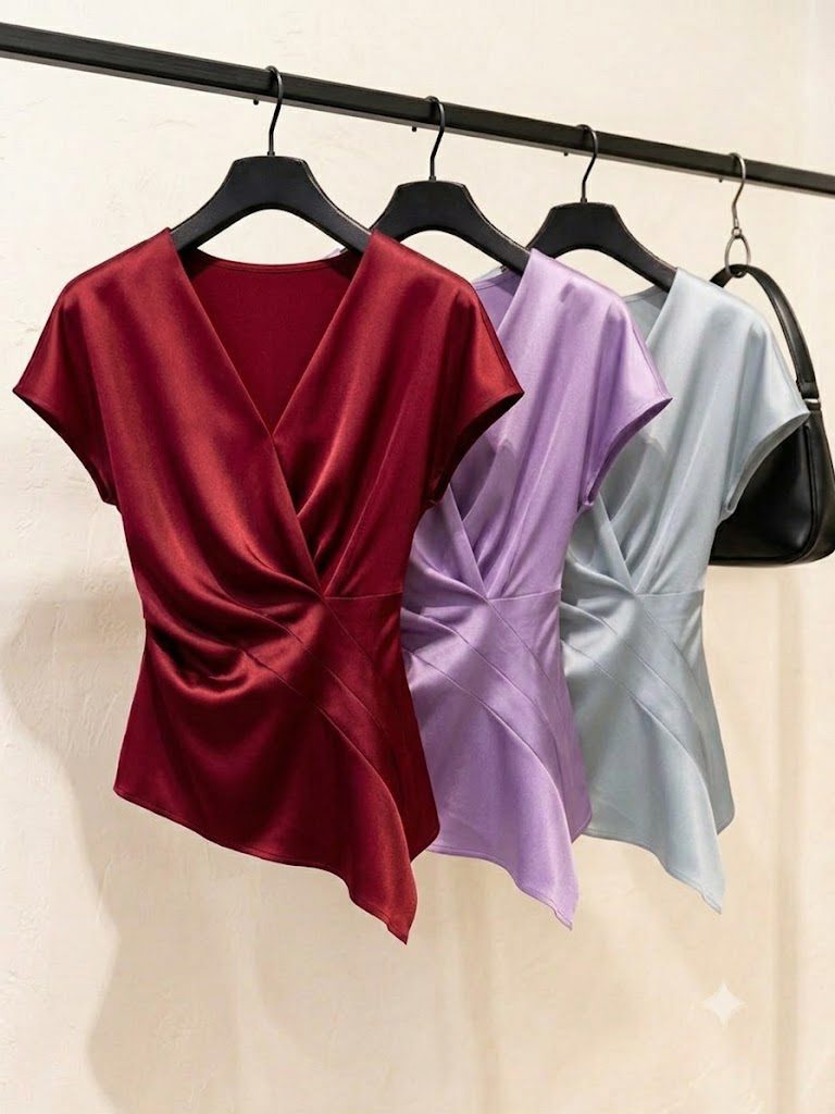 Áo Satin Blouse cao cấp - AS939 - Ảnh 6