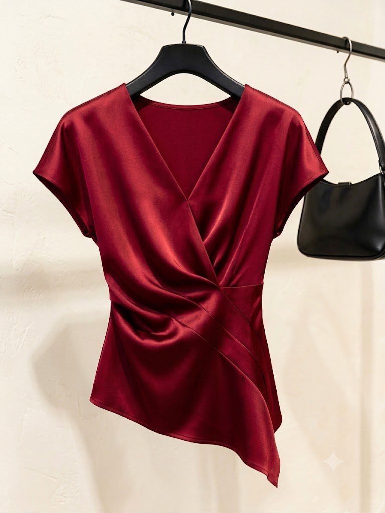 Áo Satin Blouse cao cấp - AS939 - Ảnh 4