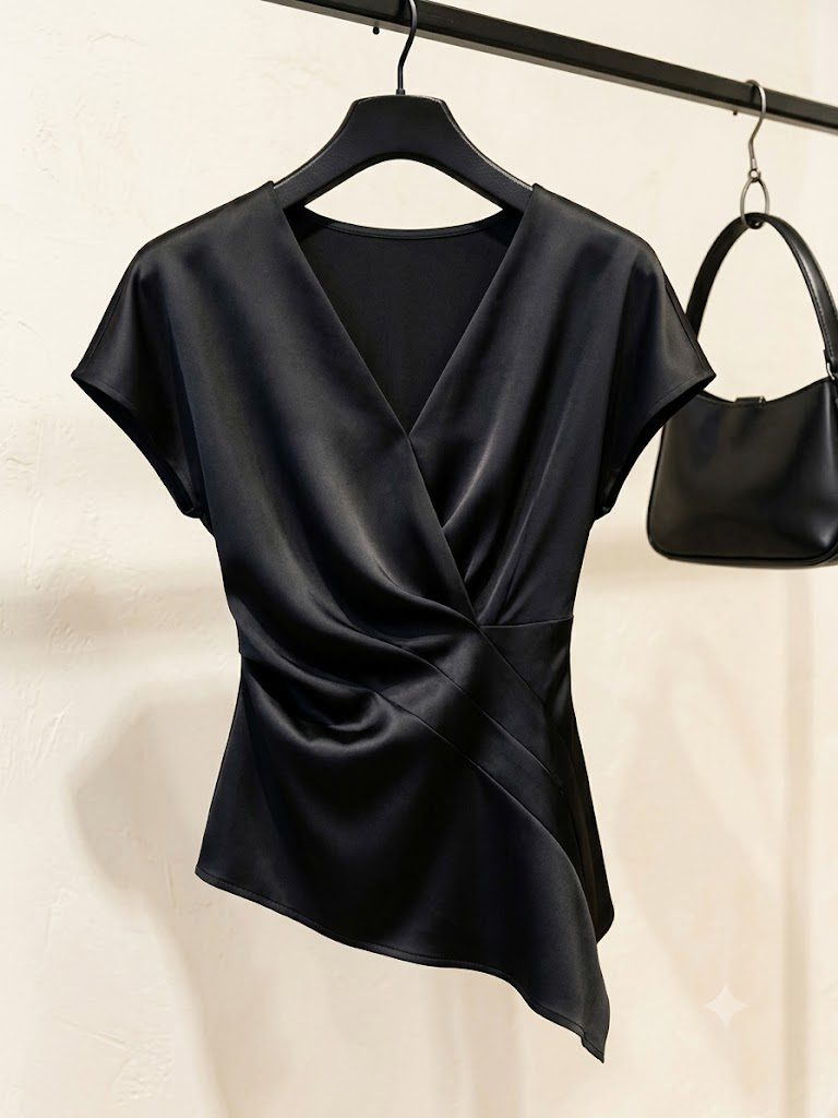 Áo Satin Blouse cao cấp - AS939 - Ảnh 2
