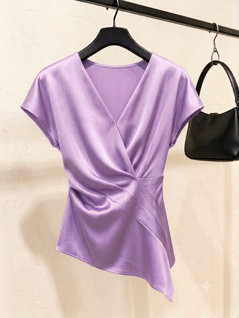 Áo Satin Blouse cao cấp - AS939 - Ảnh 5