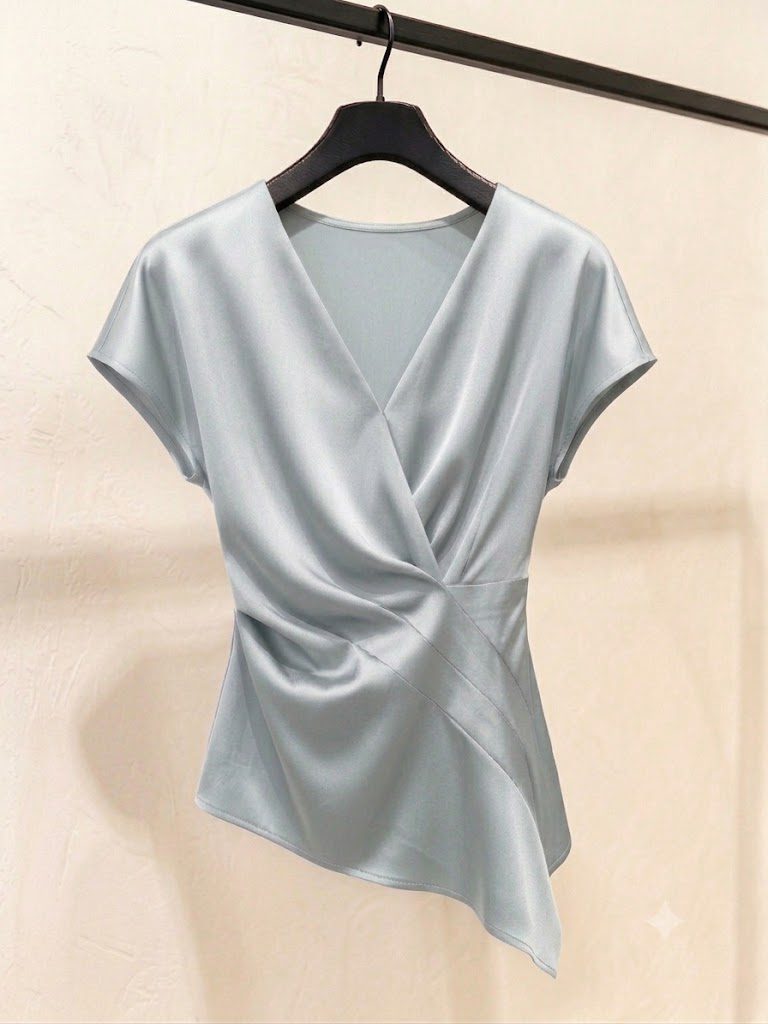 Áo Satin Blouse cao cấp - AS939 - Ảnh 9