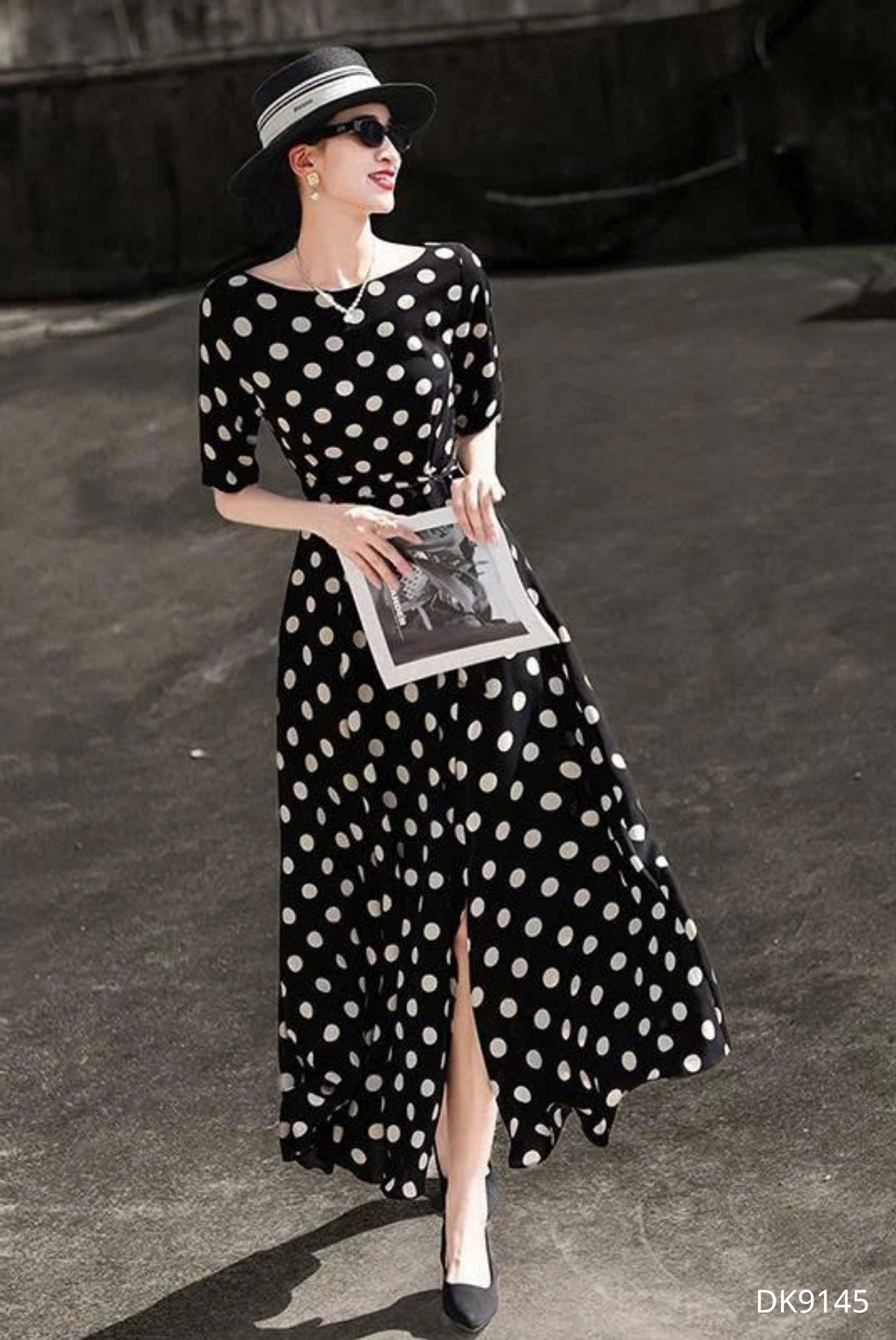 Đầm Chấm Bi Thanh Lịch - DK9145