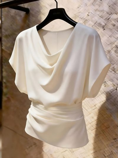 Áo Cổ Đổ Phom Dơi Thanh Lịch - AS949