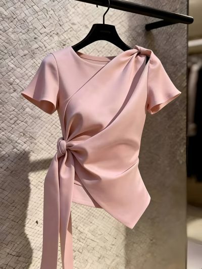 Áo Vạt Chéo Thắt Nút Sang Trọng - AS960