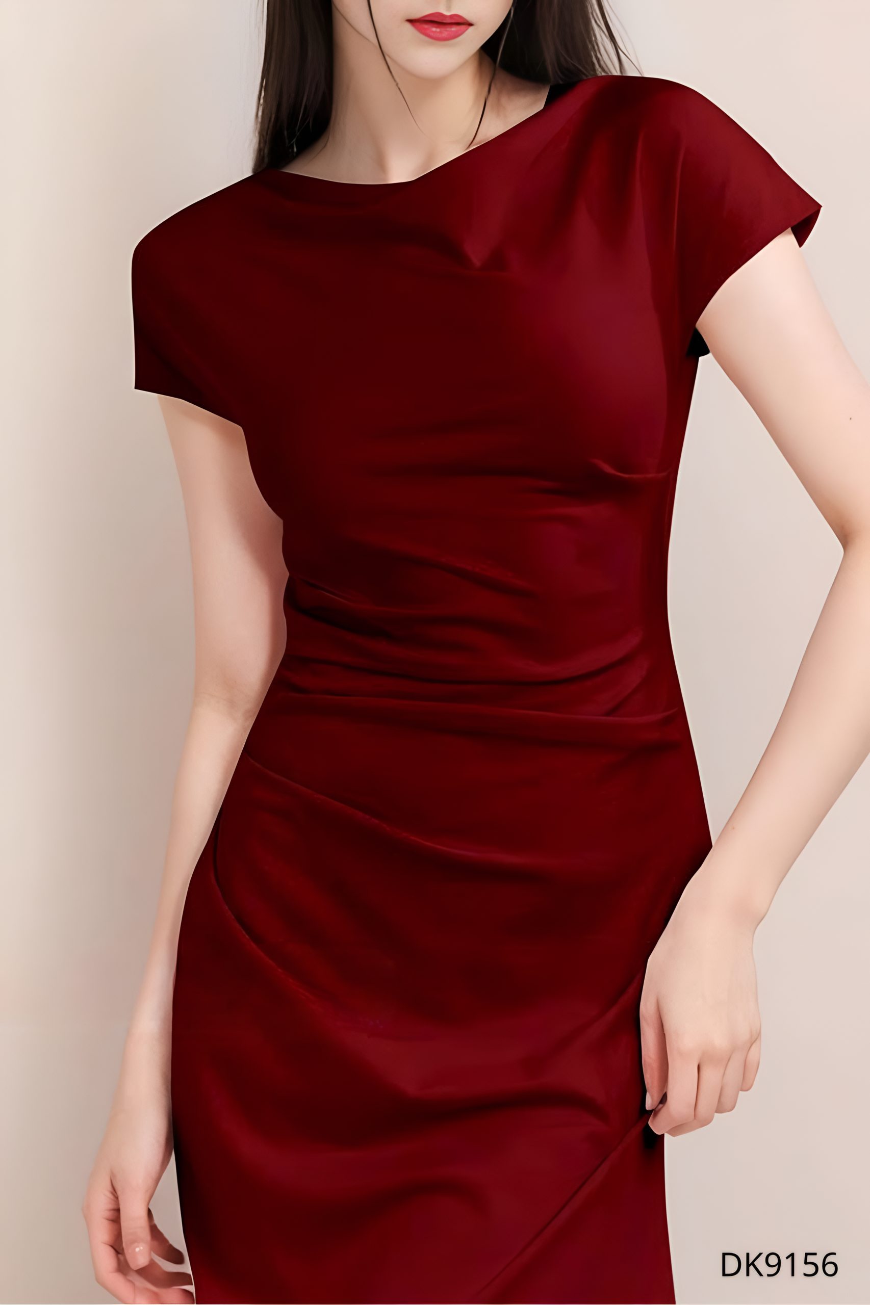 Đầm Cổ Thuyền Nhún Eo Tinh Tế - DK9156 - Ảnh 4