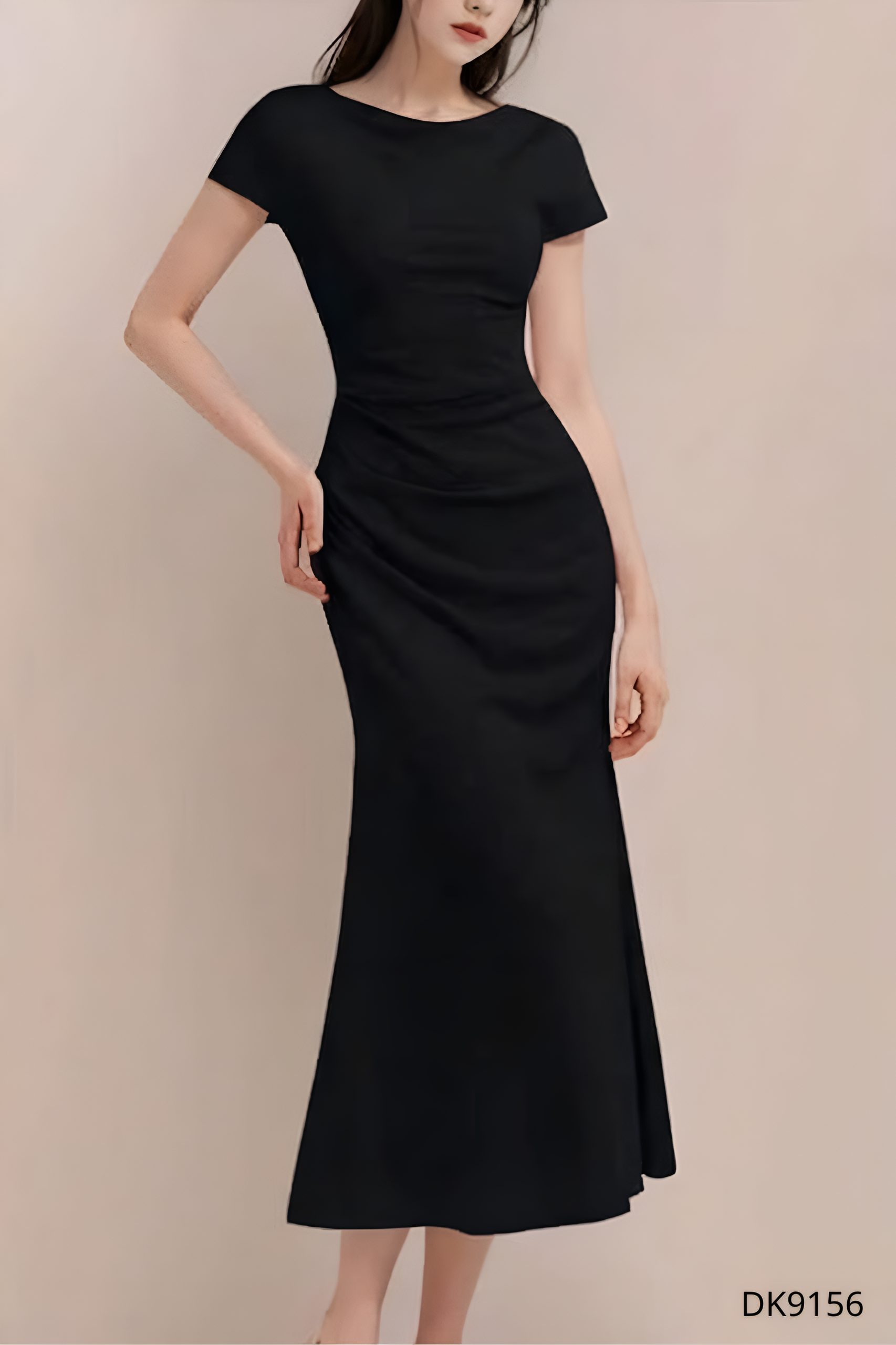Đầm Cổ Thuyền Nhún Eo Tinh Tế - DK9156 - Ảnh 2