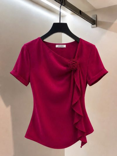 Áo Draping Lệch Vai Tinh Tế - AS957