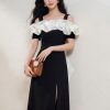 Đầm Bèo Vai Nữ Tính - DK9162
