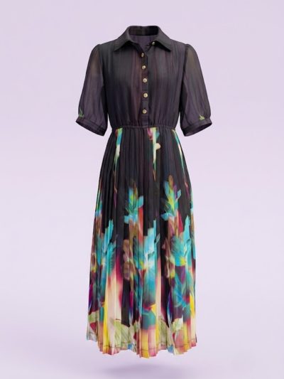 Đầm Maxi Vintage Hai Lớp Limited VH208