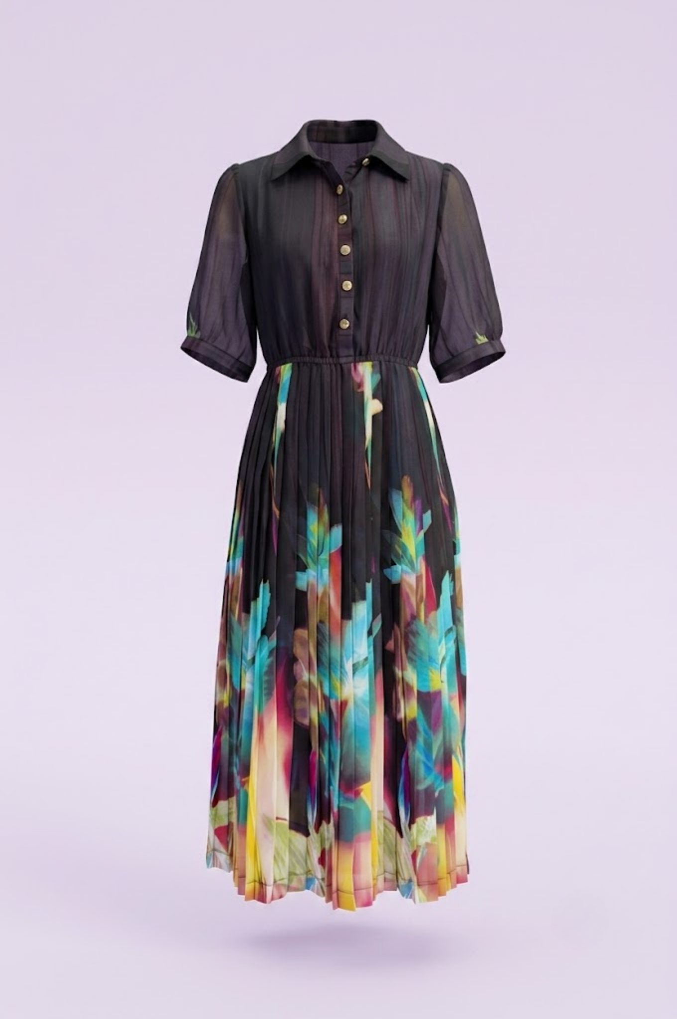 Đầm Maxi Vintage Hai Lớp Limited VH208