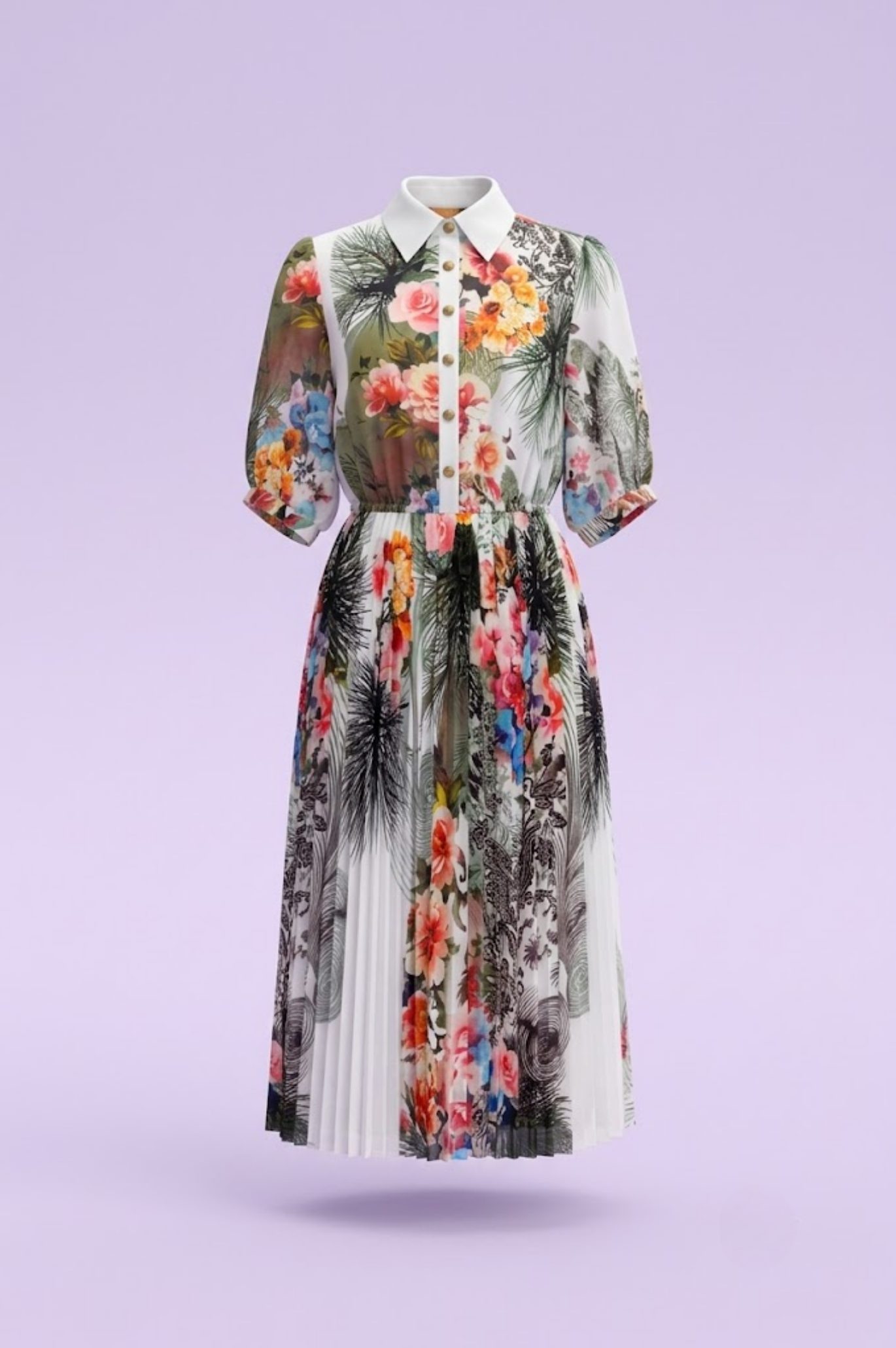 Đầm Maxi Vintage Hai Lớp Limited VH37