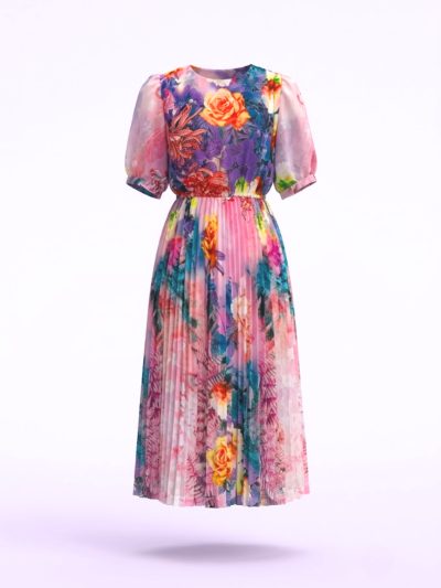 Đầm Maxi Vintage Hai Lớp Limited VH53