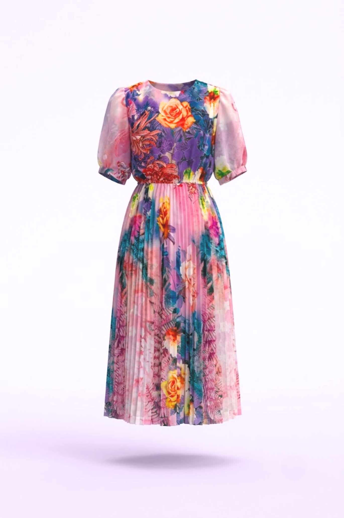 Đầm Maxi Vintage Hai Lớp Limited VH53